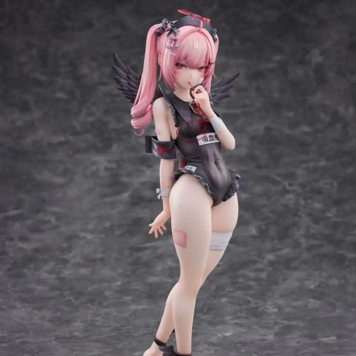 26cm Trainee Nurse Tsukiyomi Ai Luna Black/White Standing Pose Anime Pvc Figure Statue Desktop Decoration Gift