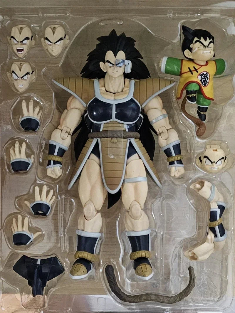 Bandai Original SHFiguarts Dragon Ball Z Raditz &amp; Son Gohan Kid Exklusive Edition Ver. PVC Anime Action-figuren Modell Spielzeug Geschenk