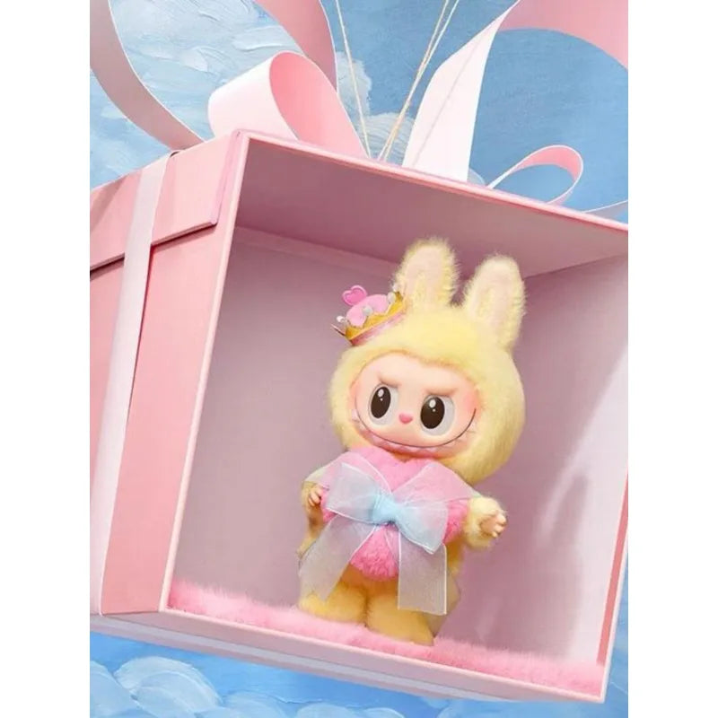 Original Pop Mart LABUBU König und Königin Schachabenteuer Vinyl Plüsch Hängekarte Anhänger Puppe oder Actionfigur Serie Geschenke