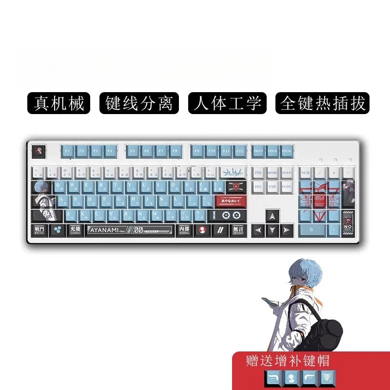 Anime Theme Mechanical Keyboard Cosplay Hatsune Miku Chopper Ayanami Rei Figure Gaming Keyboard Boys Gifts