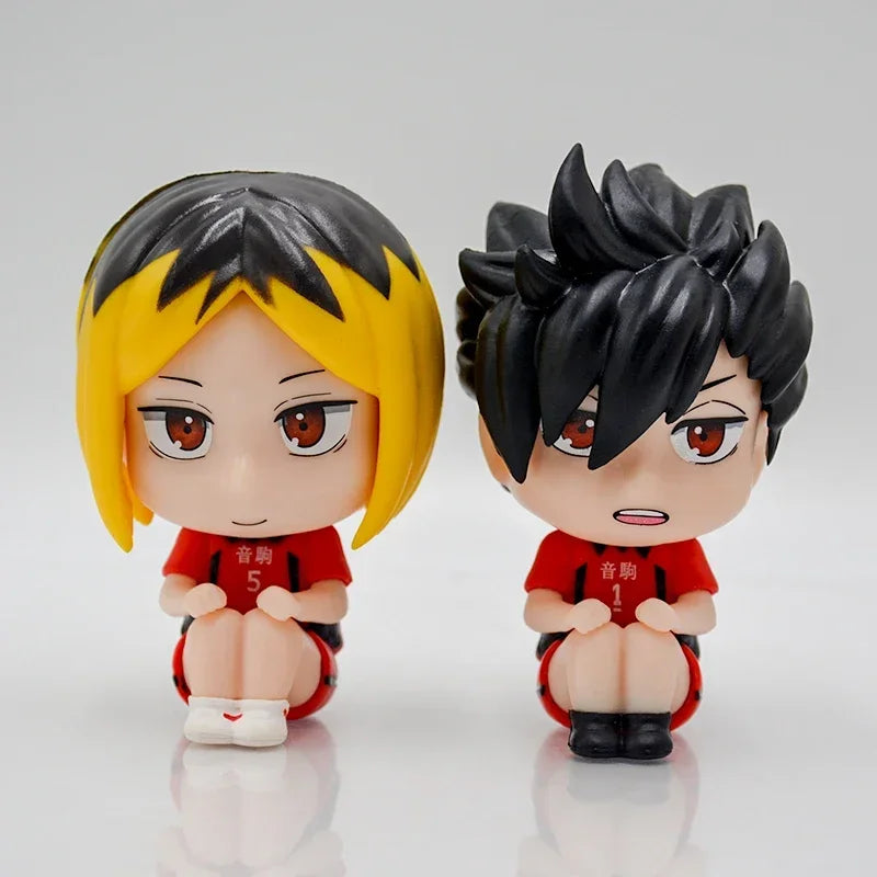 LookUp Haikyuu!! Atsumu Miya Anime Figure Osamu Miya Action Figure Kenma Kozume Figurine Q Version Statue Model Doll Toys Gifts