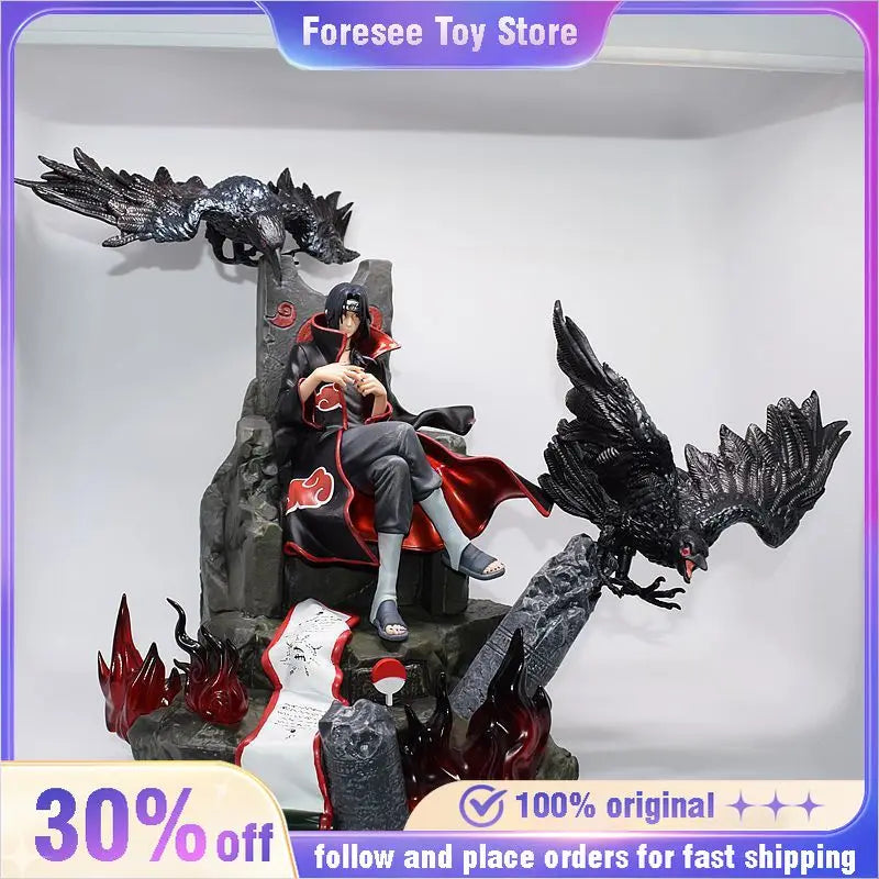 In Stock 35cm Anime Naruto Uchiha Itachi GK Figurines PVC Action Figure Desk Decor Statue Collection Model Kids Toys Doll Gifts