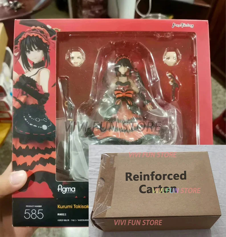 In Stock figma 585 Tokisaki Kurumi Movable Model Toys MAX FACTORY MF DATE A LIVE Nightmare Beautiful Girl Model