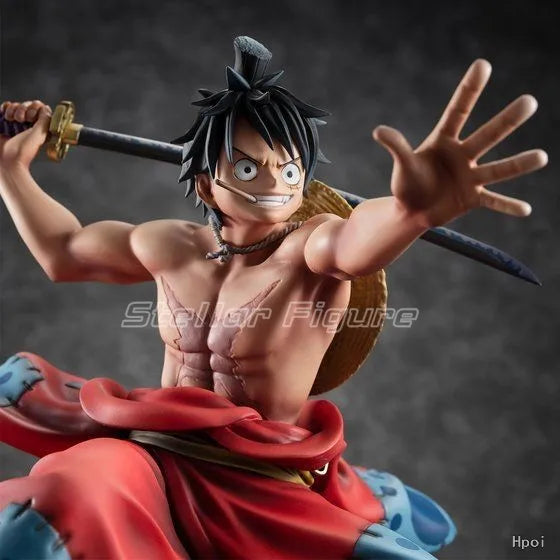 【SF】In Stock MegaHouse Portrait.Of.Pirates ONE PIECE Monkey D. Luffy 1/8 Scale Figures Model Collection Gift