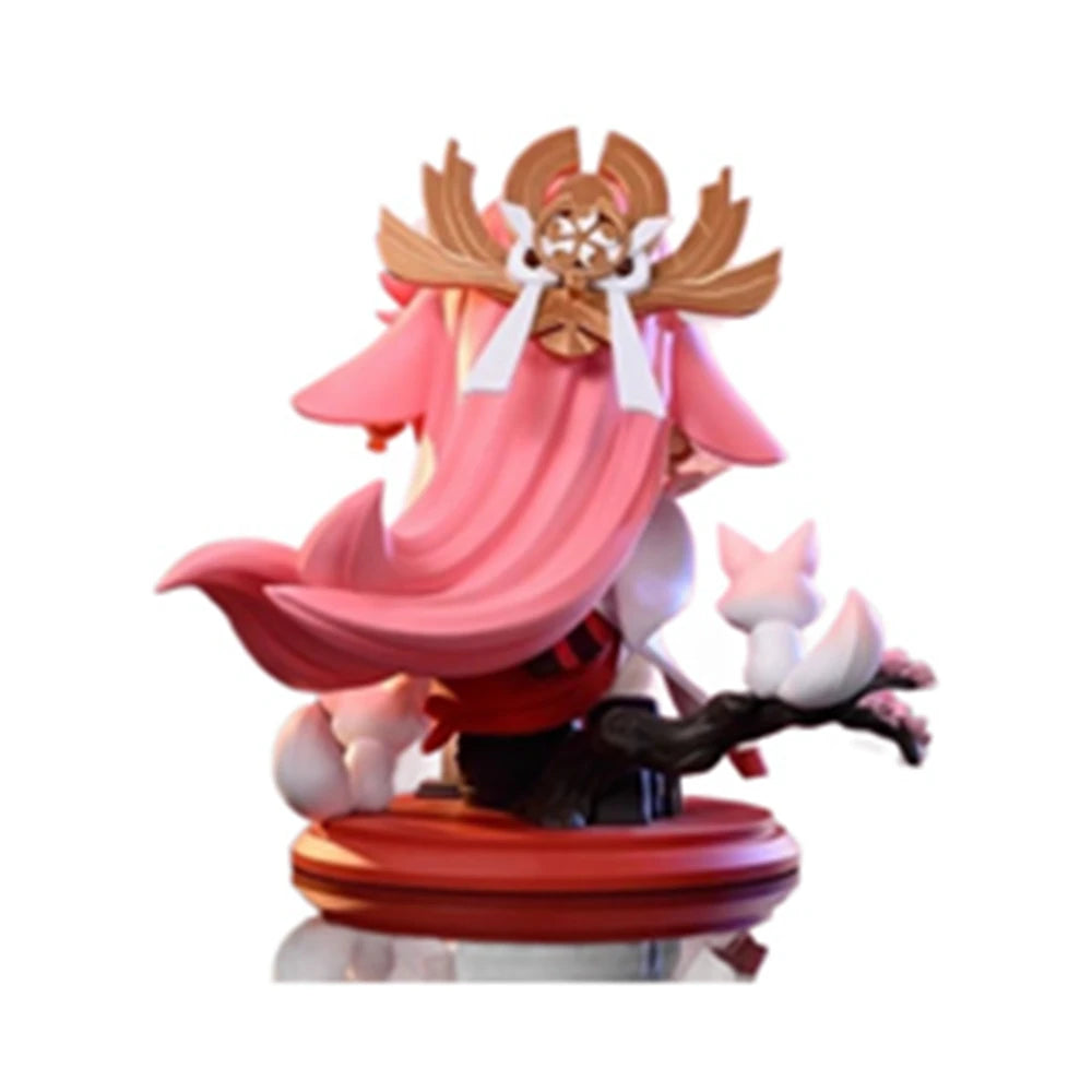 16CM Anime Game Genshin Yae Miko Figure Q version cute model toy gift collection Action Figure PVC Doll