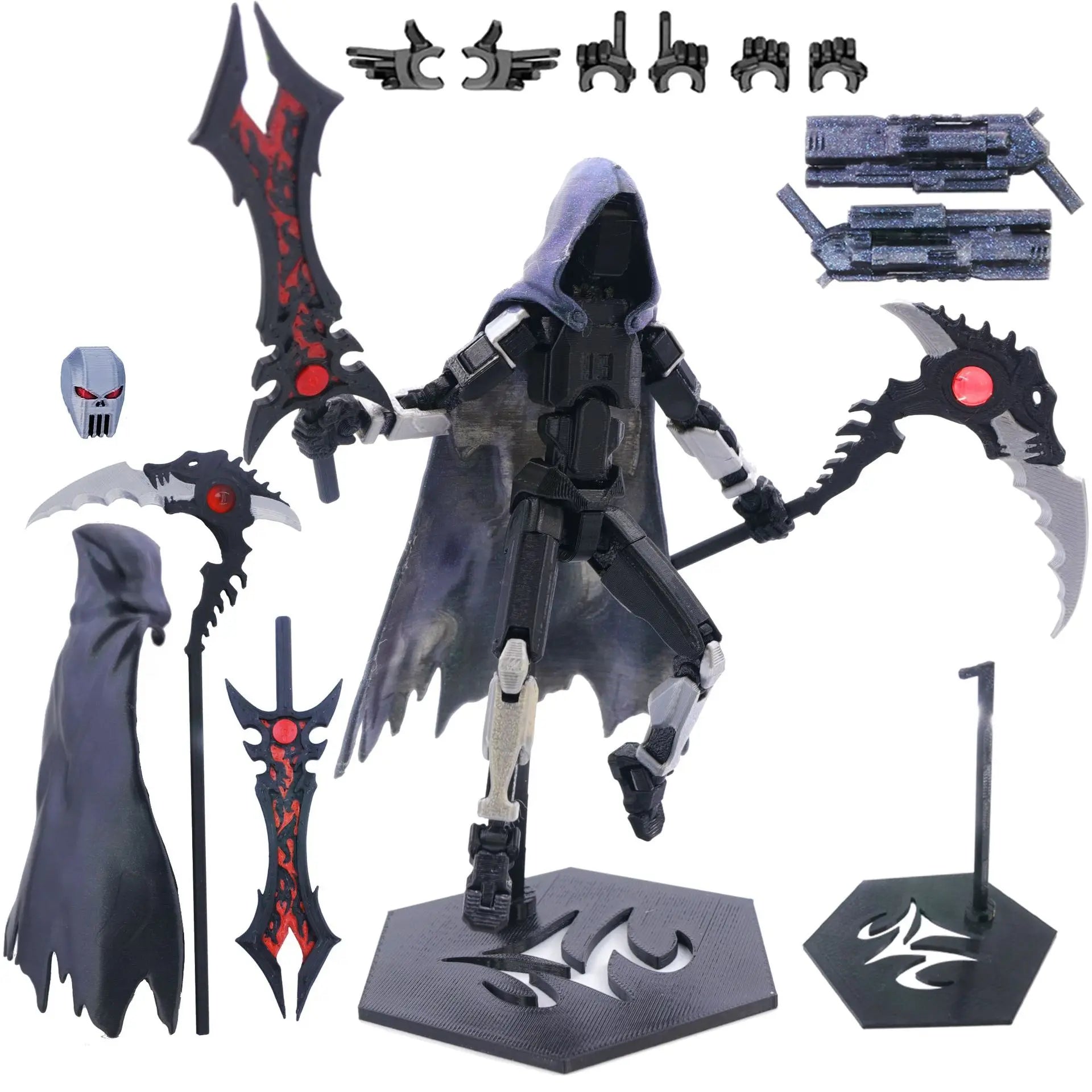 3D-gedruckte Death/Swordsman Dummy 13 Actionfiguren, mehrgelenkige, bewegliche Lucky 13 Actionfigur, Nova 13 Actionfigur als Geschenk