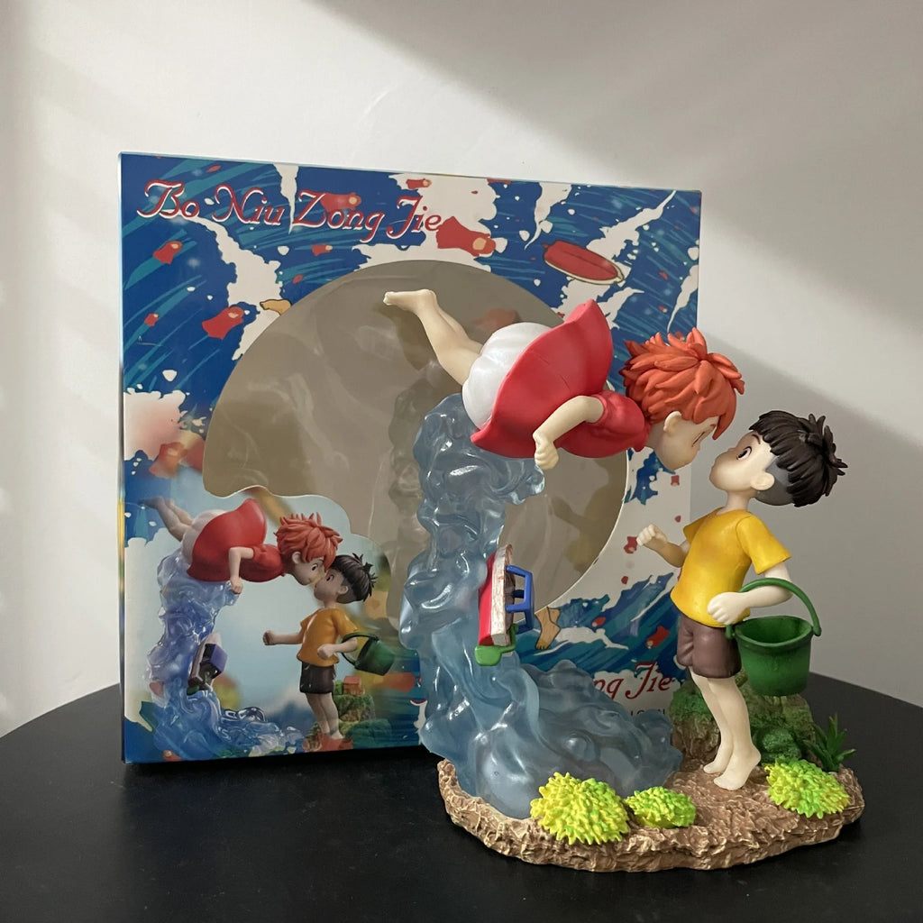 The Cliff FigurePonyo On  Sousky Seagal Figure Pvc Gk Statue Anime Action Figurine 15cm Model Doll Collection Toy Kid Gift