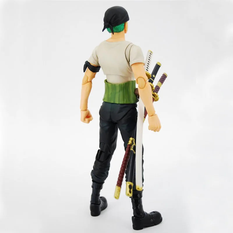 Anime One Piece Roronoa Zoro Past Blue Variable Boxed 18cm PVC Actionfigur Sammlung Modell Puppenspielzeug Geschenk