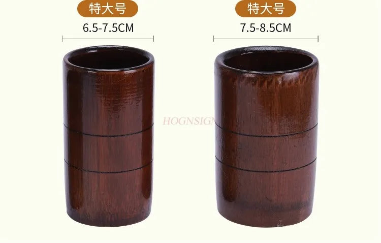 10 stücke Traditionelle Chinesische Schröpfgläser Aus Verkohltem Bambusholz, Saugnapf-Behälter, Schröpfgläser Feuer-Schröpfset, Akupunktur-Therapie-Becher