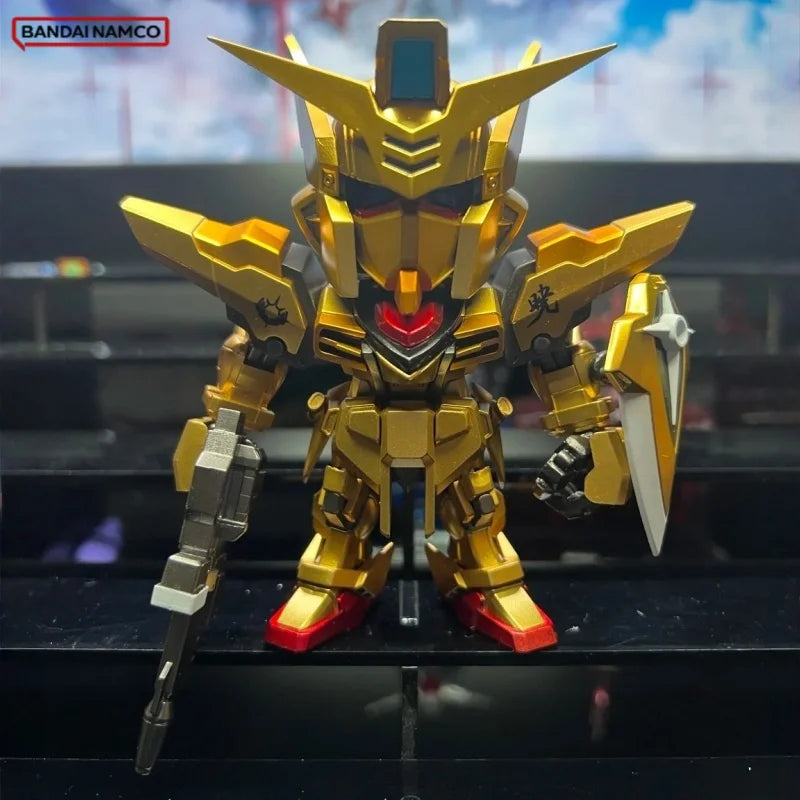 In Stock Bandai QMSV Mini Gold Team Blind Box Trendy Decoration GUN DA Model Toy Collectible Blind Box Trendy Gifts