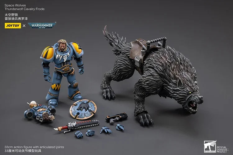 【UA】 JOYTOY Warhammer 40K Space Wolves Thunderwolf Cavalry Frode 1/18 Action Figures Toys Models Collection