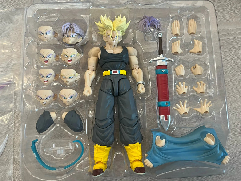 Tonsenarttoys Super Saiyan Trunks Dragon Ball S.H.F Figures Ssj1 Ssj2 Vegeta Custom 05a 05b Accessories Kit Anime Collection Toy