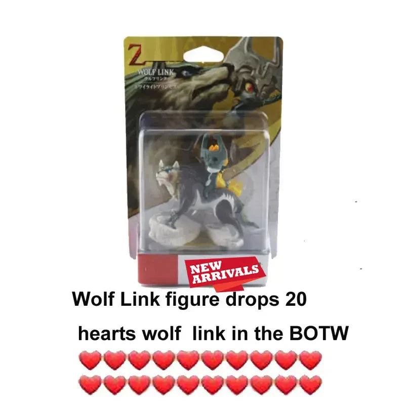 ARTSWIFT Store Wolf Link 20 hearts Figurine Region Free Asia Version Original Brand New Chrismas Gifts In Stock