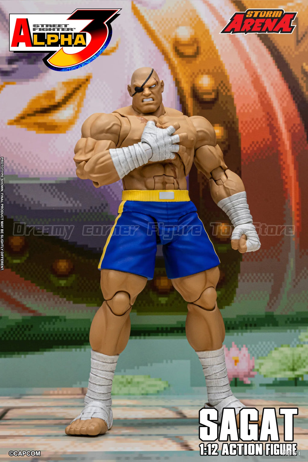 【In Stock】Original Storm Collectibles STORM ARENA Street Fighter Alpha 3 Sagat 1/12 Ornament Model Toy