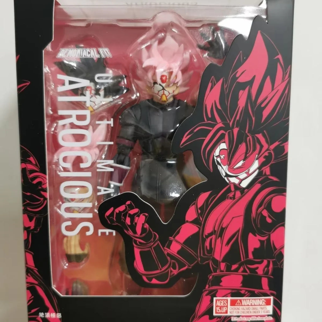 In Stock Demoniacal Fit DF Dragon Ball Figure SH Figuart SHF Ultimate Atrocious Black Goku Pink Zamasu Action Figures Model Gift