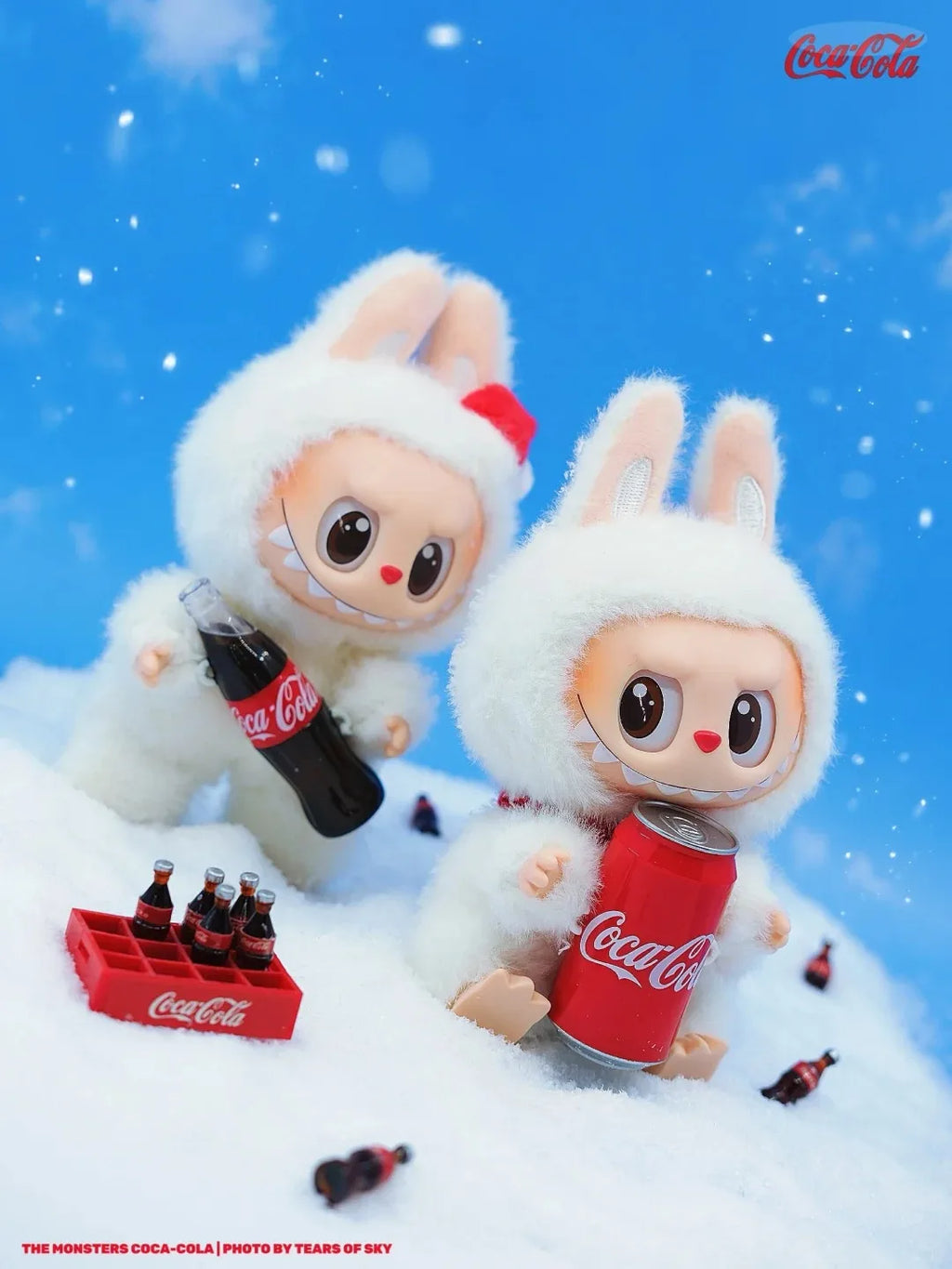 Auf Lager bei POP MART: 100 % Original Cola Labubu Vinyl-Serie Blindbox-Plüschtier – süße Überraschung zum Geburtstag oder zu Weihnachten