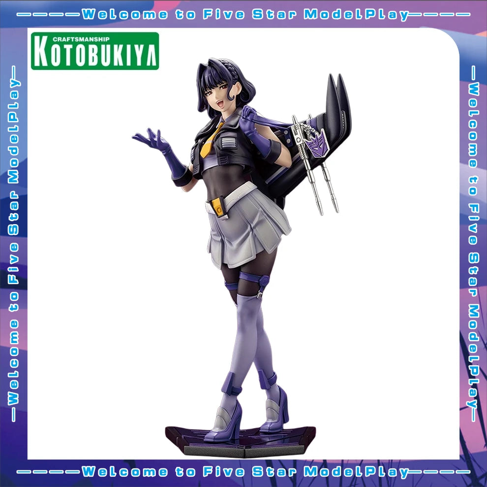 In Stock Original Kotobukiya Girl Statue Transformers Girl Skywarp Animation Doll Hand Model Toy Gift Ornament
