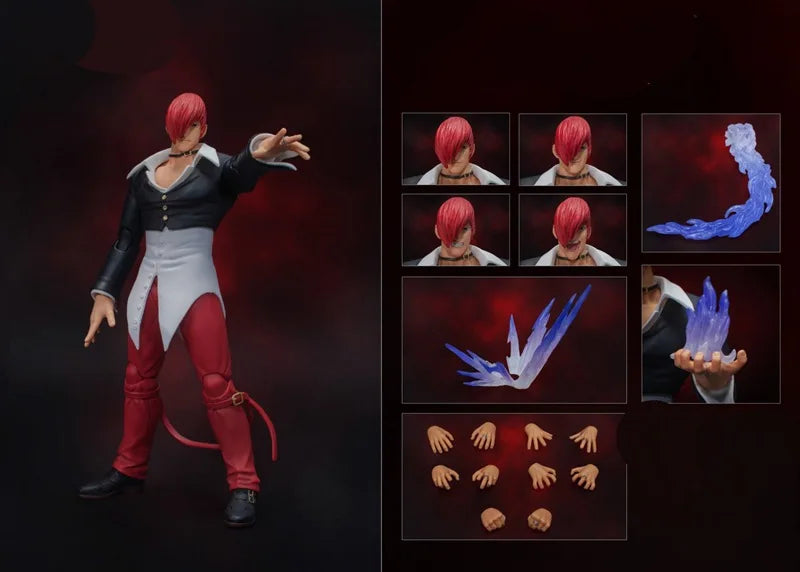 19cm Kof Mai Kyo Kusanagi Iori Yagami Multiple Accessories Game Figure Model Statue Collection Desktop Decoration Ornament Toys