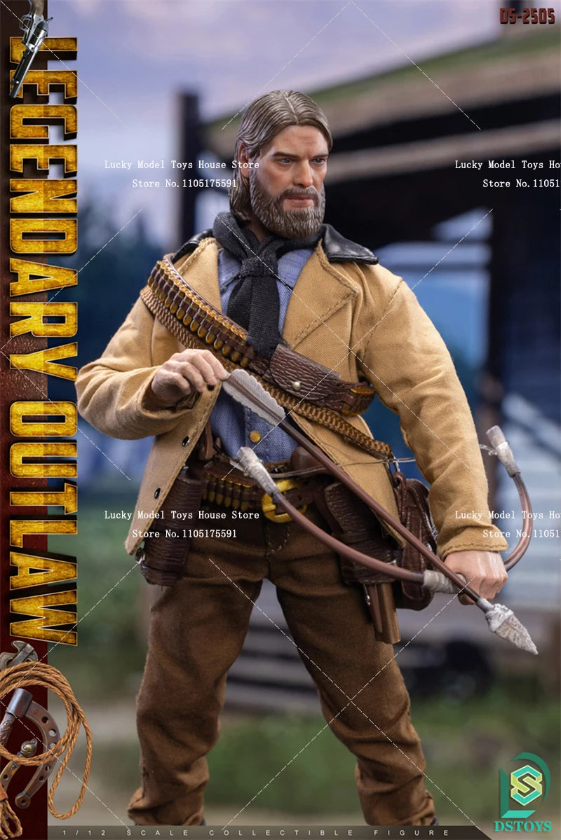 DSTOYS 1/12 Wild Cowboy Cloth Action Figure Peaceful Protector Movie Role Simulation 6inch DS-2505 The Good Male Soldier Model