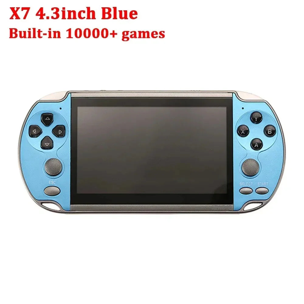 X7/X7 Plus Portable Gaming Console, 4.3/5.1-inch HD screen, Portable Audio-Video Player, Classic Games, Over 10,000 Free Built-