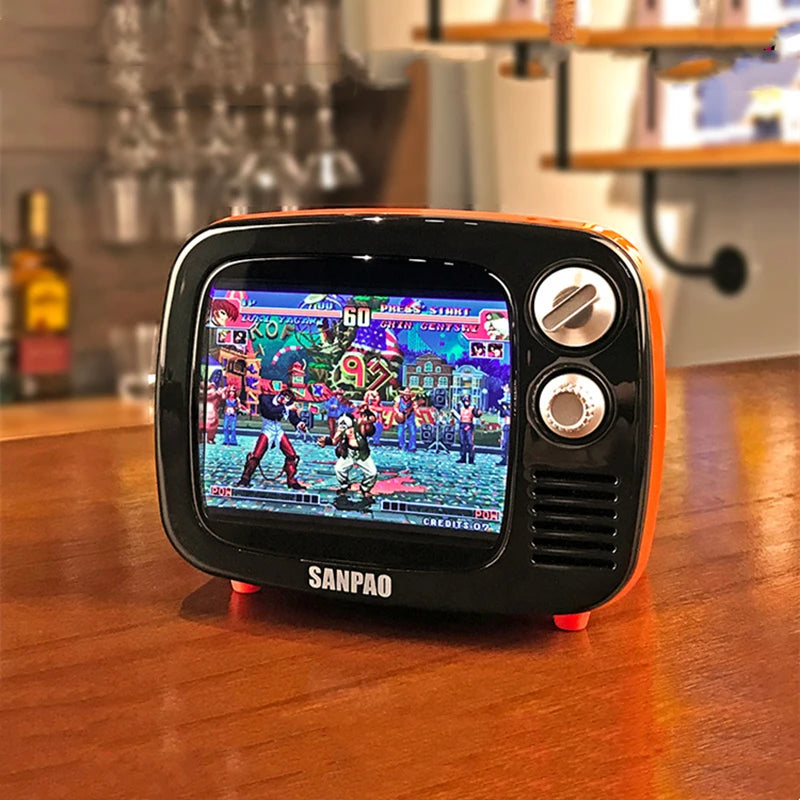 Nostalgic 3.5-inch TV mini portable TV three-shot retro TV Android game console TV