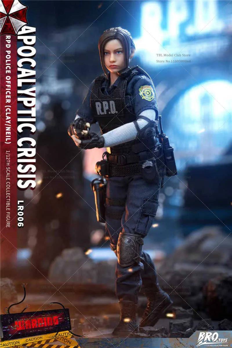 Limited Stock BROTOYS LR006 1/12 Scale Adventure Game RPD Police Officer Suit Clay Neil Double Persion Version 6In Action Figure
