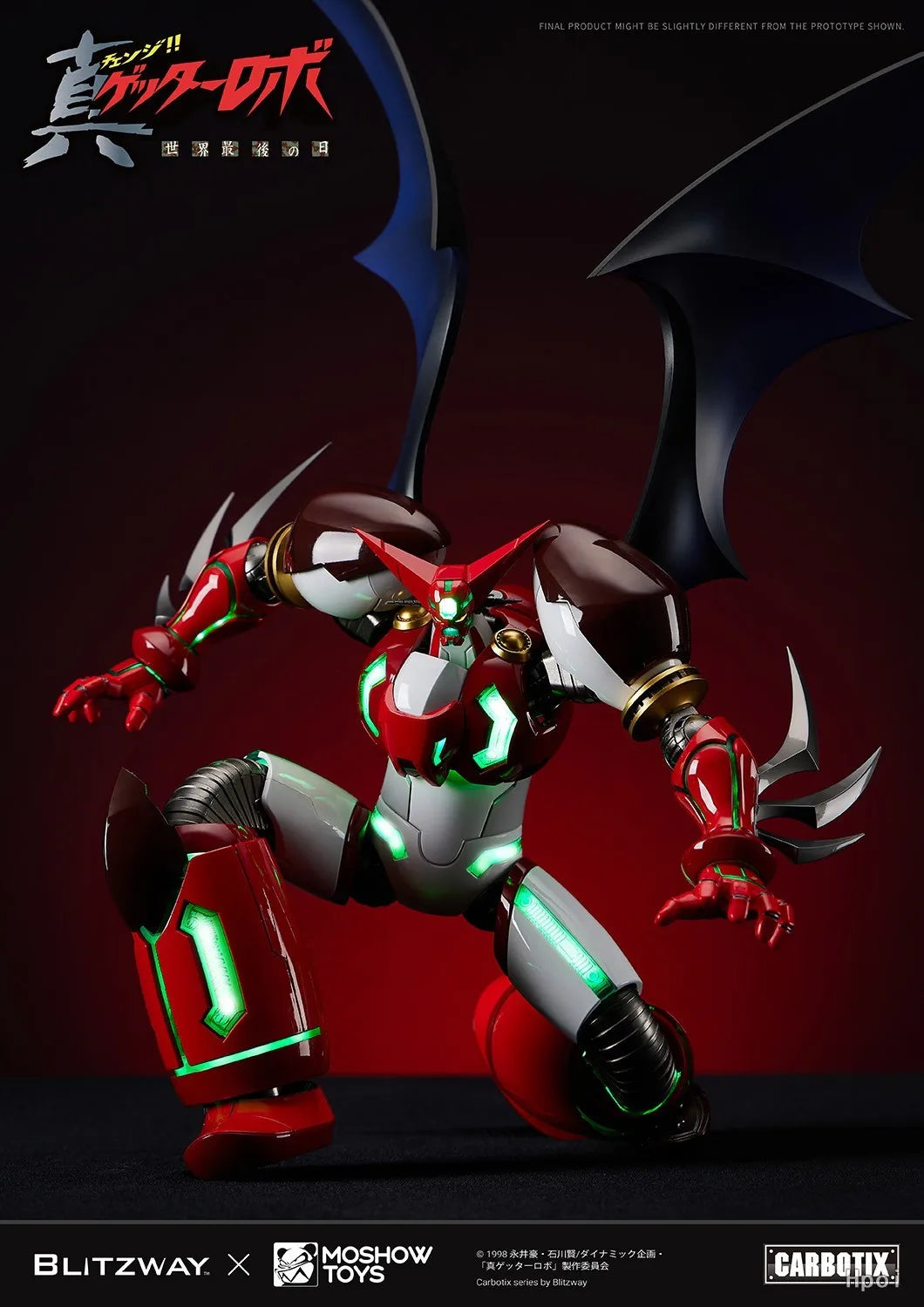 【Original】BLITZWAY MOSHOWTOYS Getter Robo: Armageddon SHIN GETTER 1 Mecha-finished Product Action Figure Model Toys