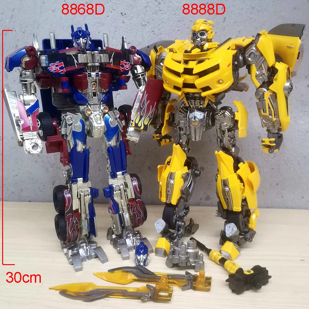 30CM Transformation Robot Toys Optimuss Prime Star Commander Magatron Bumblebe Car Movie Action Figure Deformation Anime Model