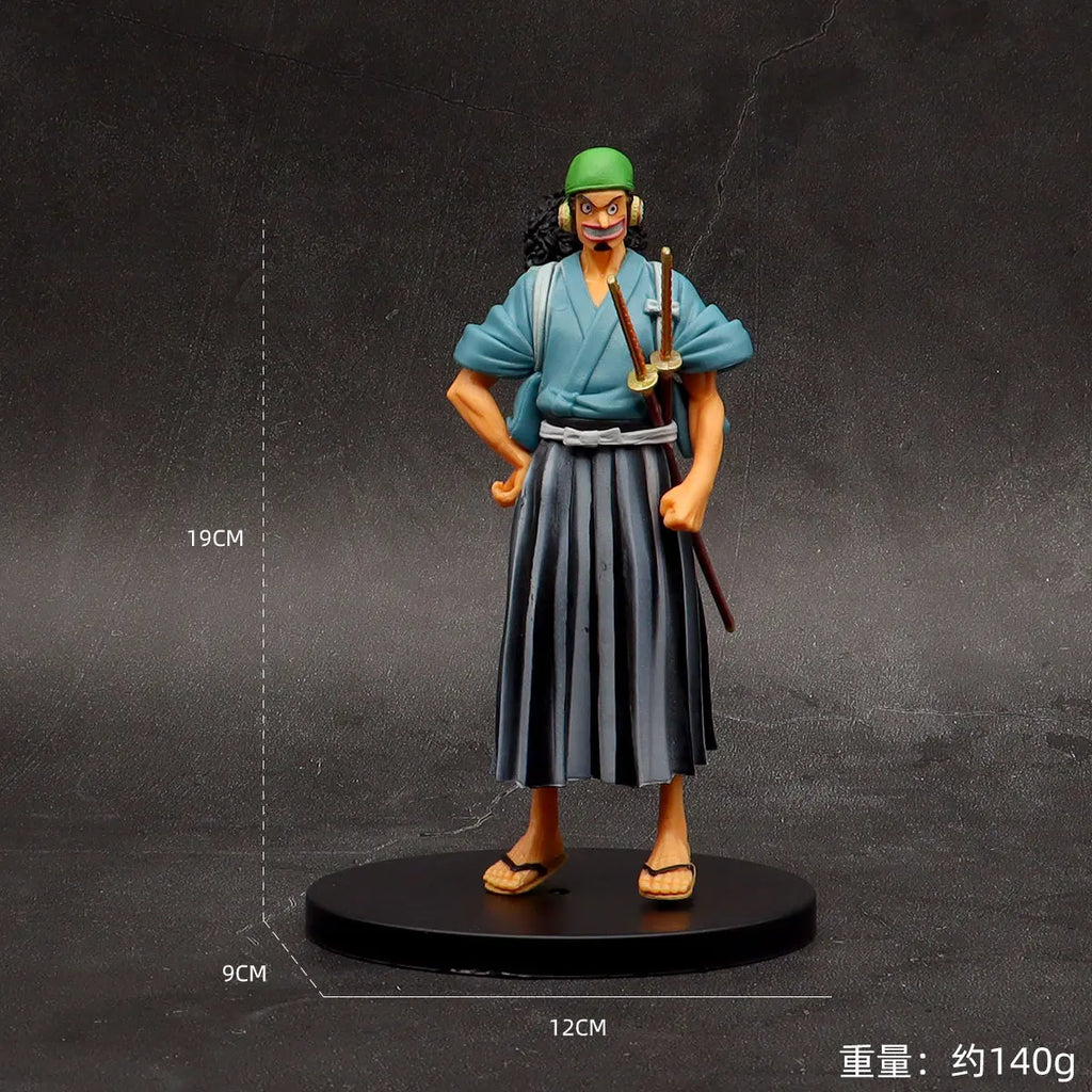 18 см One Piece Аниме Фигурка Pirate Warriors Monkey D Ruffy Roronoa Zoro Sanji Lysop Екшън фигурки Модел украшение