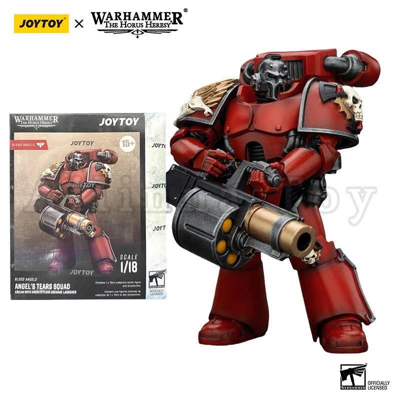 JOYTOY 1/18 Action Figure The Horus Heresy Blood Angels Angel's Tears Squad Legion Praetor in Tartaros Terminator Armour
