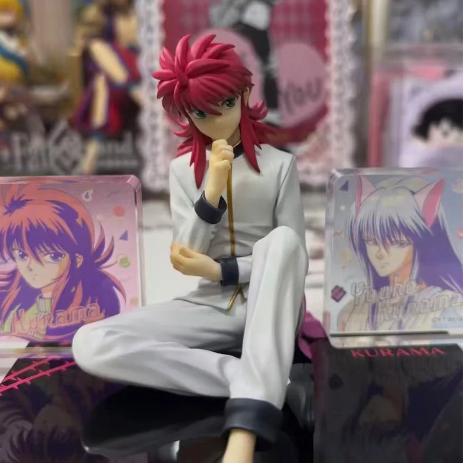 YuYu Hakusho 8cm Action Figure Set - Yusuke Urameshi Shuichi Minamino & Youko Kurama Palm Size Anime Collectible Model Doll Toys