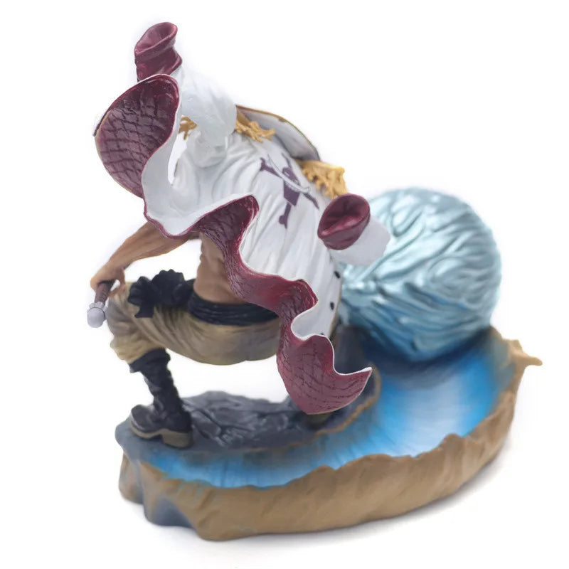 23CM Аниме One Piece Edward Newgate GK Battle Model Toy Shock Fruit Gift Collection Aciton Figure Scene Ornament Doll C Award