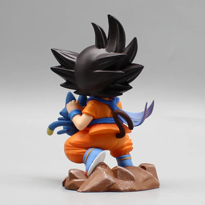 9 cm Dragon Ball Gk Kindheit Sohn Goku Anime Figuren Umarmung Poole Attendant Kawaii Modell Statue Desktop Dekoration Kinder Spielzeug Geschenk