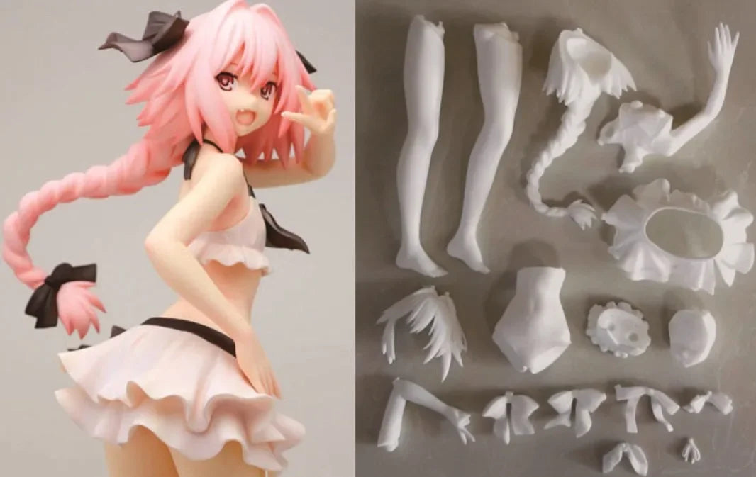 Anime Fate Astolfo WF2018 Swimwear Figures kawaii resin GK DIY manual White assembly Model Statue Toys doll Collection Gifts