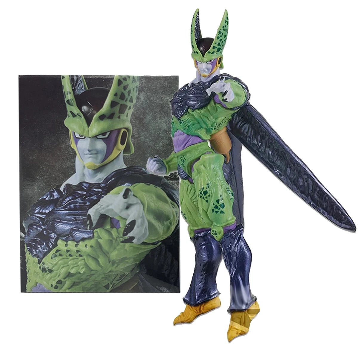 22CM Bandai Dragon Ball Anime Figure Cell Standing Figure Toy PVC Action Figure Figurine Collectible Model Toys Gift for Kids