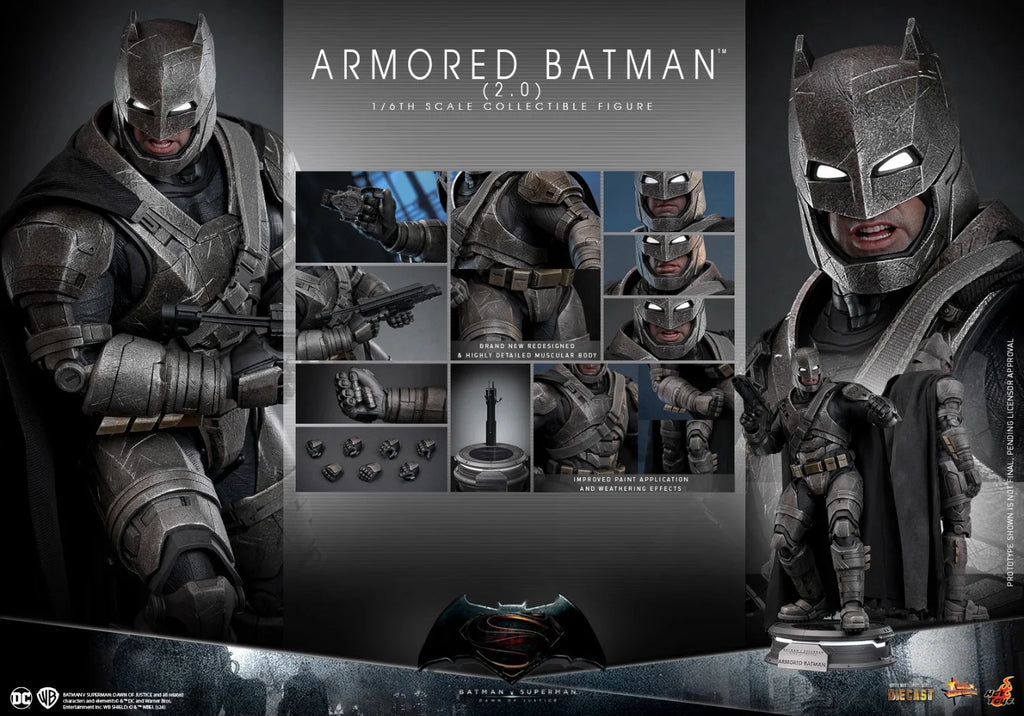 New In Stock Hottoys Ht 1/6 Bvs Armored Batman 2.0 Mms742 Mms743 Alloy Action Figure Kids Toy Birthday Gifts
