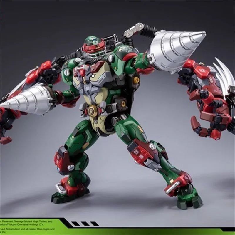 【IN STOCK】JOYTOY HEATBOYS Raphael mechanical turtle series finished alloy product model 1/100 Action Figures Collect figurines