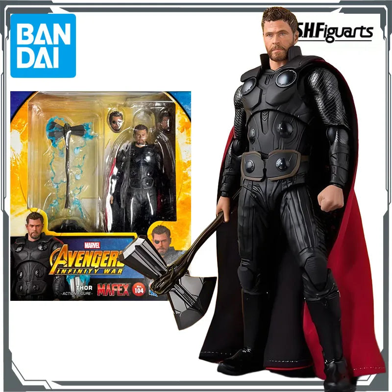 BANDAI Original S.H.Figuarts Avengers: Infinity War - Thor Anime Action Figures Toys for Boys Christmas Gift Collectible Model