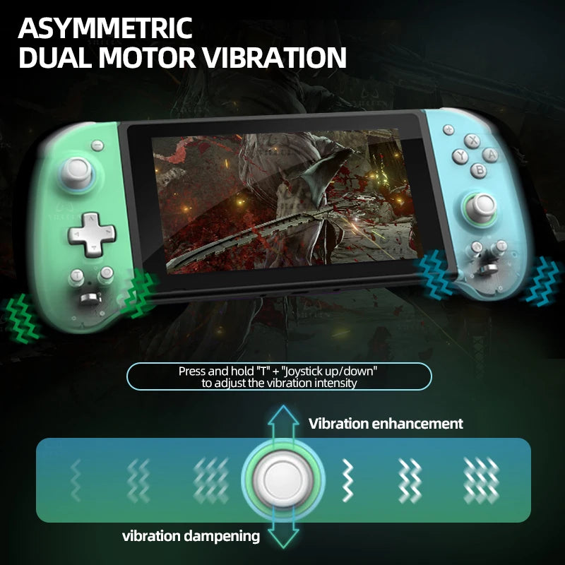 Wireless Hall Gamepad For Switch Oled Lite Joypad Hall Trigger Joystick Control with Programmable Turbo & Vibration
