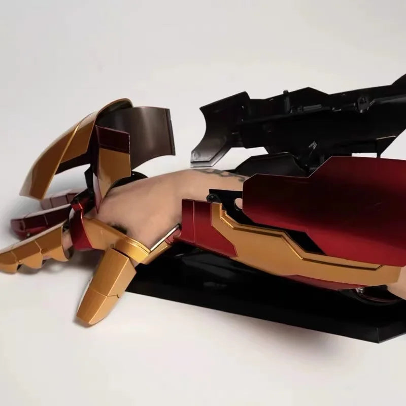 Нов Iron Man Лява и дясна ръка Mk42 Броня Носима ръка Дистанционно и гласово управление Косплей Модел Подаръци Играчка Персонализирани