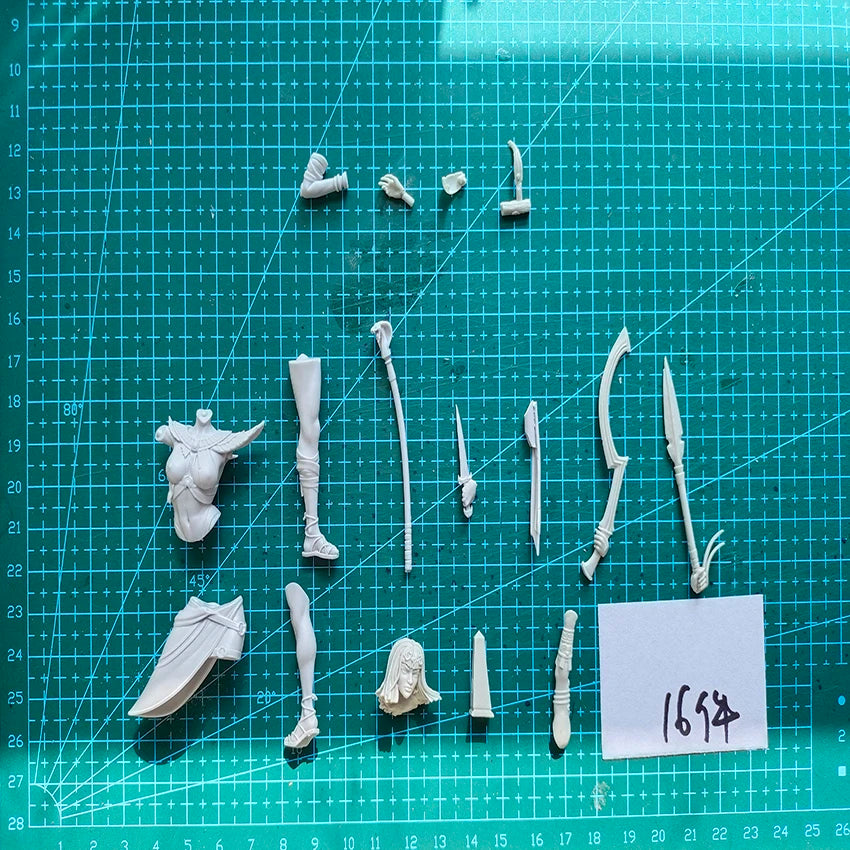 Unassambled   1/24   Amuneth Karnak ancient fantasy woman  soldier     figure  Resin figure miniature model kits Unpainted