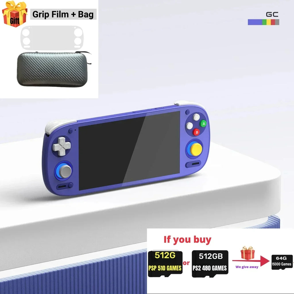 EAEY Retroid Pocket 5 Rp5 Handheld: 8 GB + 128 GB, 5,5 Zoll OLED, Bluetooth 5.0 | Unterstützt PSP/PS2-Spiele, tragbare Retro-Gaming-Konsole