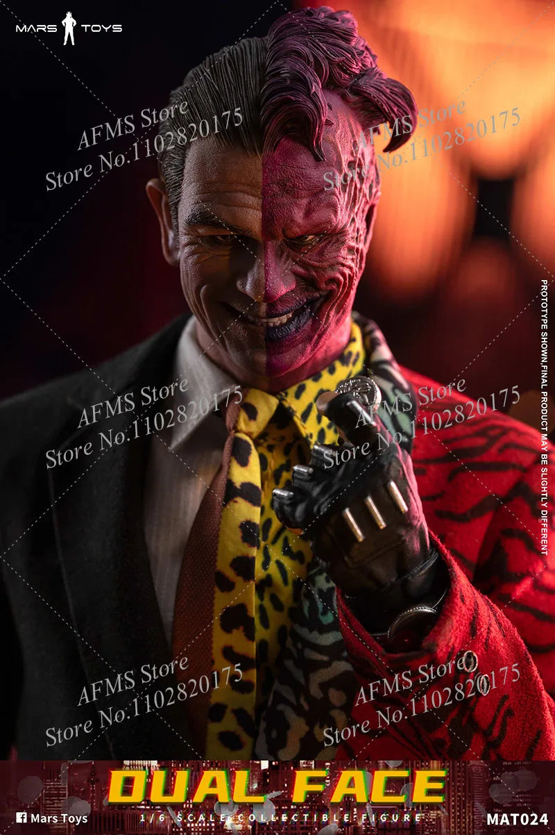 Mars Toys MAT024 1/6 Scale Collectible Figure Harvey Dual Face Classic Comic Super Villain Full Set 12Inch Men Soldier Model