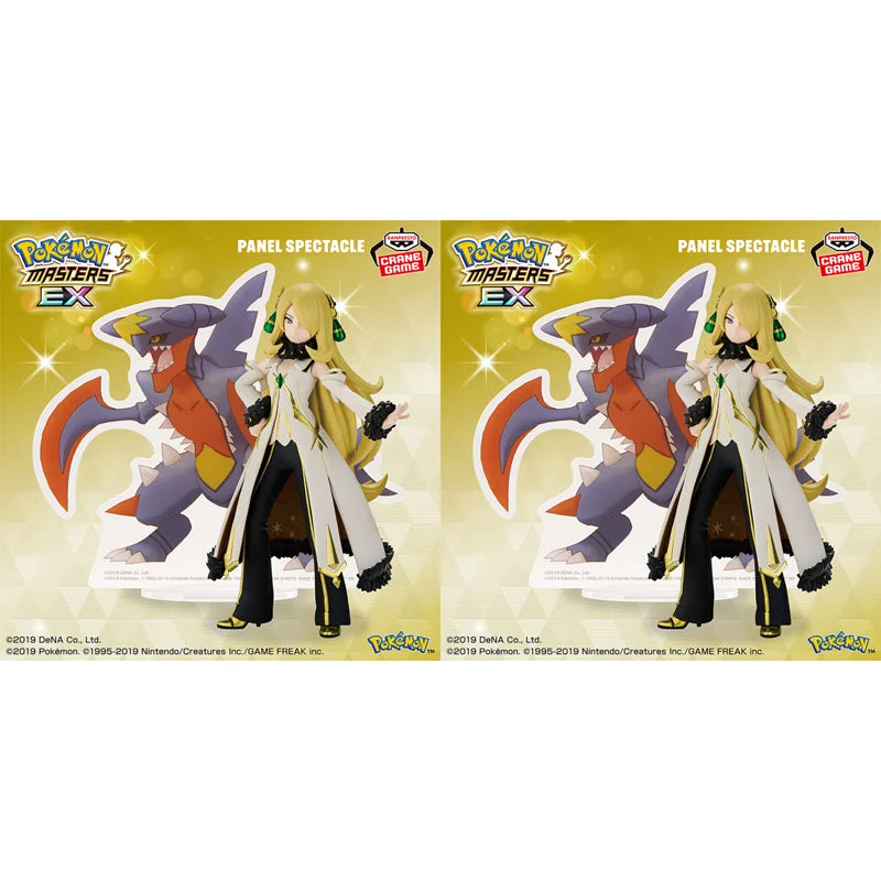 In Stock [Genuine] Original Bandai Banpresto Pokemon Masters EX Panel Spectacle Garchomp Cynthia Figure Model Doll Collector Toy