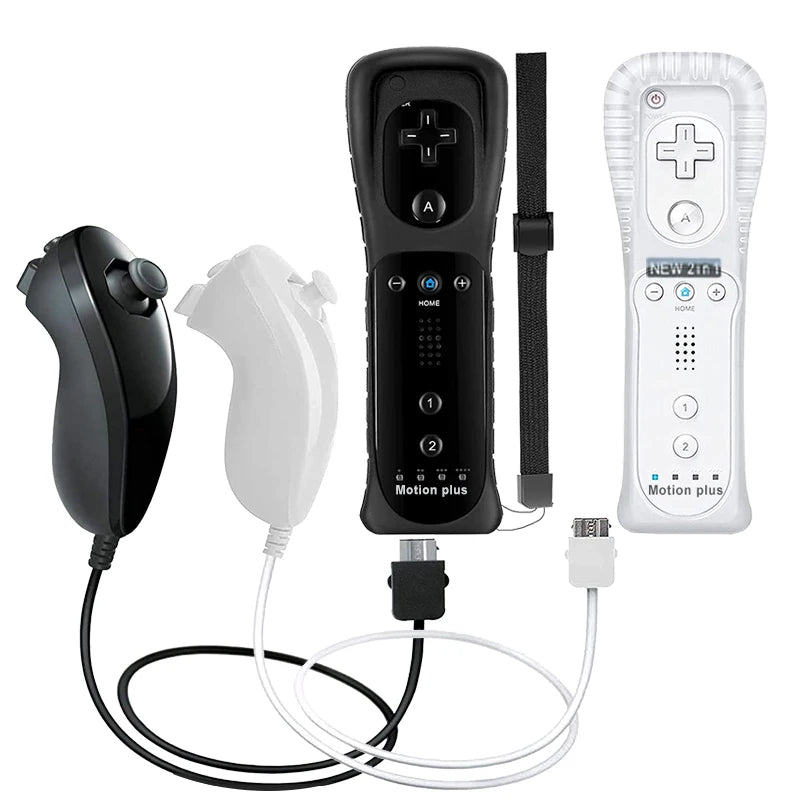 1pcs/2pcs Controller for Wii Remote Controller Gamepad Built-in Motion Plus Control For Wii/Wii U Console Wireless Game pad