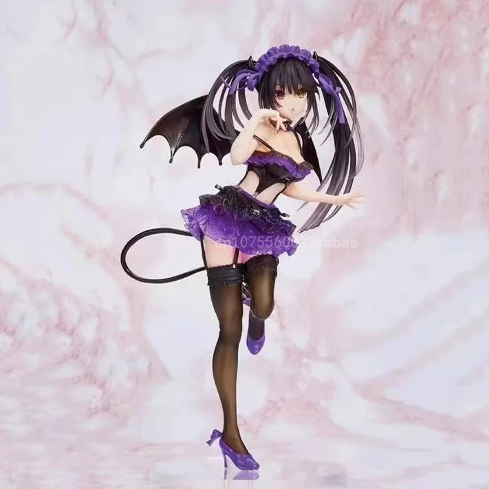 Classic Kurumi Tokisaki Figure Coreful DATE A LIVE IV Anime Figure Purple Devil Action Figure 21cm Model Collection Adult Gifts