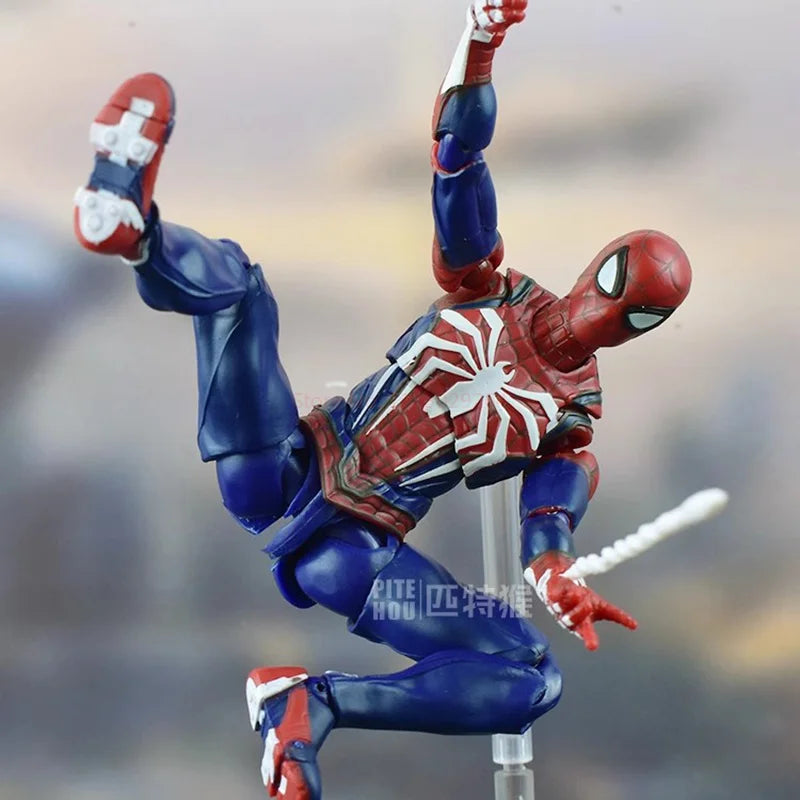 Spider Man Upgrade Suit Ps4 Game Edition Spiderman Action Figure Collectable Model Toy