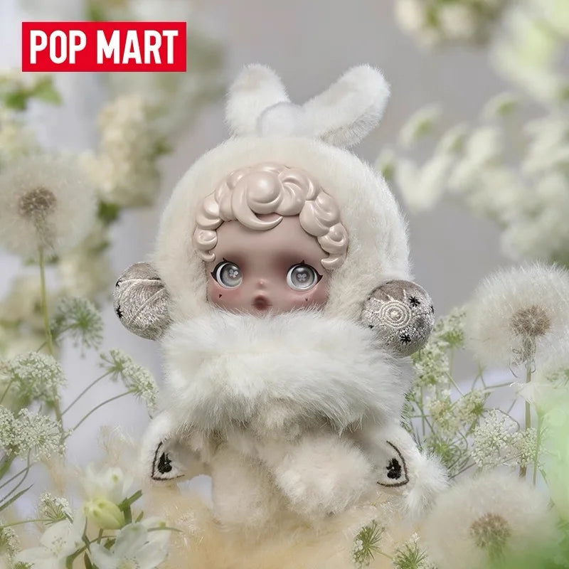 POP MART SKULLPANDA L Impressionnisme Serie Plüschpuppe Überraschungs-Mystery-Box Kawaii Anime Actionfigur Blindbox Spielzeug Mädchen Geschenk