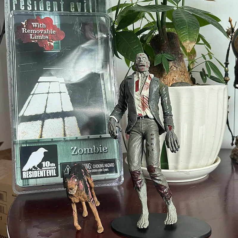 NECA Hunk Zombie Figur mit Hundelecker und Walker Chris Redfield Biohazard Executioner Majini Actionfigur Modellspielzeug