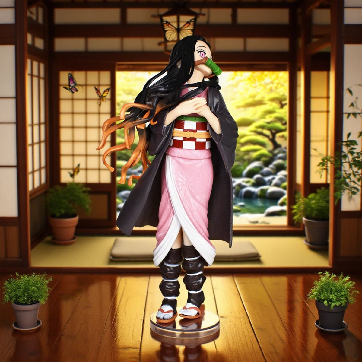 22cm/8.7in Anime Demon Slayer Figure Nezuko Figure Collection Statue Model Toy Gift